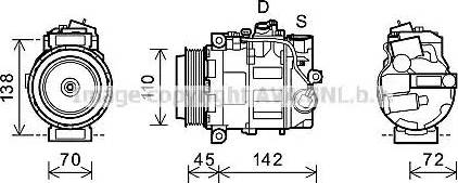 Ava Quality Cooling MSK580 - Compressore, Climatizzatore www.autoricambit.com