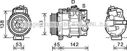 Ava Quality Cooling MSK577 - Compressore, Climatizzatore www.autoricambit.com