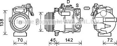 Ava Quality Cooling MSK676 - Compressore, Climatizzatore www.autoricambit.com