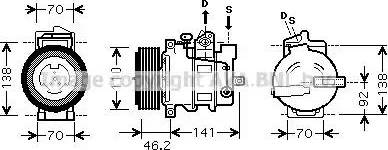 Ava Quality Cooling MSK091 - Compressore, Climatizzatore www.autoricambit.com