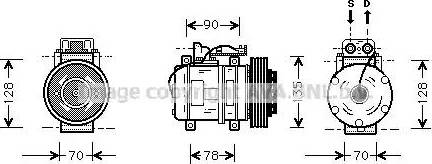 Ava Quality Cooling MS K062 - Compressore, Climatizzatore www.autoricambit.com