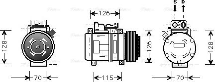 Ava Quality Cooling MS K087 - Compressore, Climatizzatore www.autoricambit.com