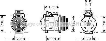 Ava Quality Cooling MS K274 - Compressore, Climatizzatore www.autoricambit.com