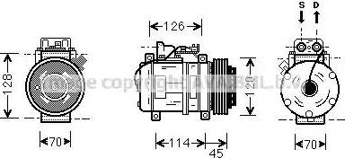 Ava Quality Cooling MS K278 - Compressore, Climatizzatore www.autoricambit.com