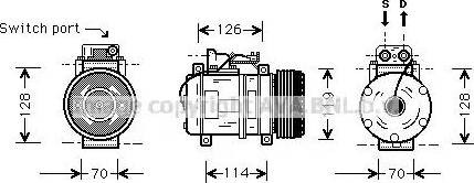 Ava Quality Cooling MS K273 - Compressore, Climatizzatore www.autoricambit.com