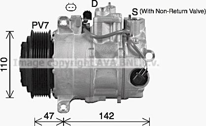 Ava Quality Cooling MSK748 - Compressore, Climatizzatore www.autoricambit.com