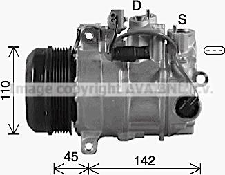 Ava Quality Cooling MSK742 - Compressore, Climatizzatore www.autoricambit.com