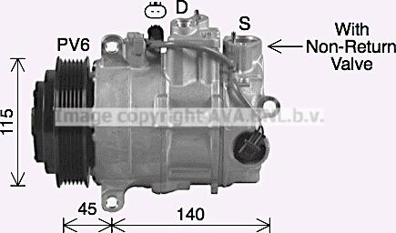 Ava Quality Cooling MSK755 - Compressore, Climatizzatore www.autoricambit.com