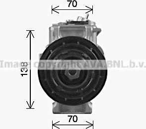 Ava Quality Cooling MSK755 - Compressore, Climatizzatore www.autoricambit.com