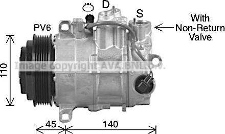 Ava Quality Cooling MSK756 - Compressore, Climatizzatore www.autoricambit.com