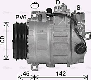 Ava Quality Cooling MSK758 - Compressore, Climatizzatore www.autoricambit.com