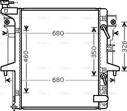 Ava Quality Cooling MT 2204 - Radiatore, Raffreddamento motore www.autoricambit.com