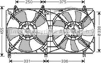 Ava Quality Cooling MT 7524 - Ventola, Raffreddamento motore www.autoricambit.com