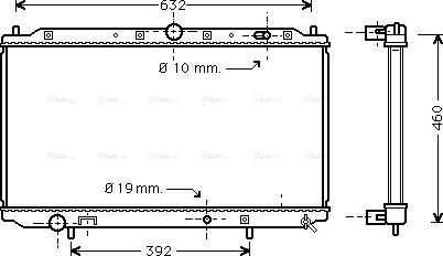 Ava Quality Cooling MTA2101 - Radiatore, Raffreddamento motore www.autoricambit.com