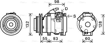 Ava Quality Cooling MTAK219 - Compressore, Climatizzatore www.autoricambit.com