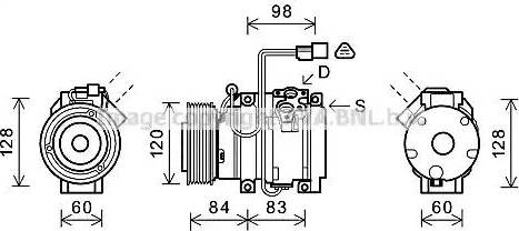 Ava Quality Cooling MTK227 - Compressore, Climatizzatore www.autoricambit.com