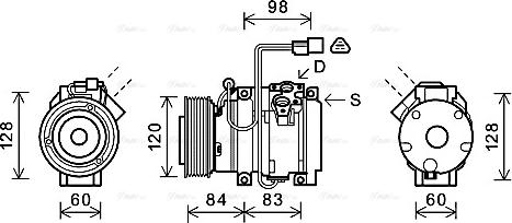 Ava Quality Cooling MTAK227 - Compressore, Climatizzatore www.autoricambit.com