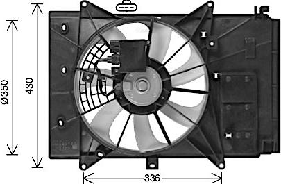 Ava Quality Cooling MZ7555 - Ventola, Raffreddamento motore www.autoricambit.com