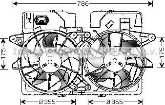 Ava Quality Cooling MZ7533 - Ventola, Raffreddamento motore www.autoricambit.com