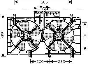 Ava Quality Cooling MZ 7537 - Ventola, Raffreddamento motore www.autoricambit.com