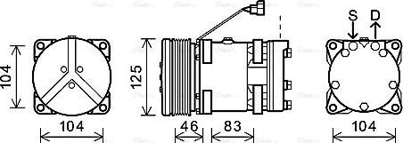 Ava Quality Cooling NHAK011 - Compressore, Climatizzatore www.autoricambit.com