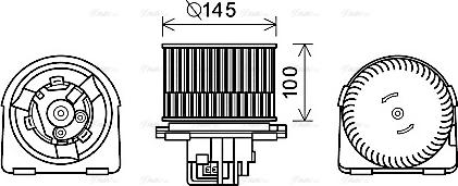 Ava Quality Cooling OL8619 - Ventilatore abitacolo www.autoricambit.com