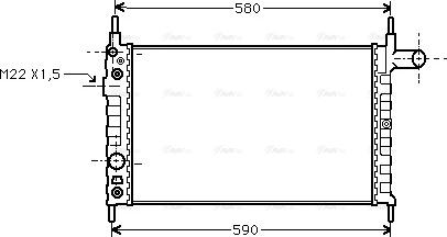 Ava Quality Cooling OL 2163 - Radiatore, Raffreddamento motore www.autoricambit.com