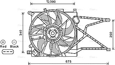 Ava Quality Cooling OL7596 - Ventola, Raffreddamento motore www.autoricambit.com