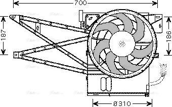 Ava Quality Cooling OL 7515 - Ventola, Raffreddamento motore www.autoricambit.com