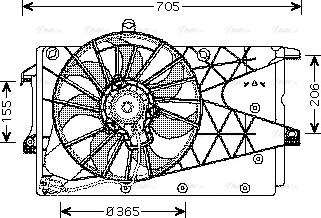 Ava Quality Cooling OL 7526 - Ventola, Raffreddamento motore www.autoricambit.com