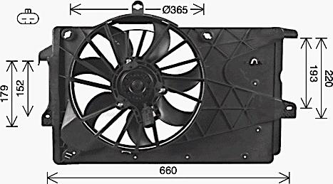 Ava Quality Cooling OL 7527 - Ventola, Raffreddamento motore www.autoricambit.com