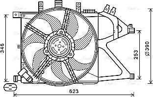 Ava Quality Cooling OL7672 - Ventola, Raffreddamento motore www.autoricambit.com