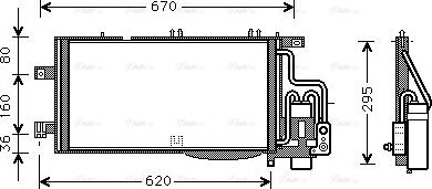 Ava Quality Cooling OLA5310D - Condensatore, Climatizzatore www.autoricambit.com