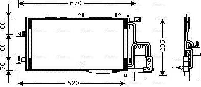 Ava Quality Cooling OLA5370D - Condensatore, Climatizzatore www.autoricambit.com