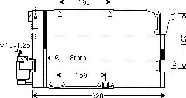 Ava Quality Cooling OLA5251D - Condensatore, Climatizzatore www.autoricambit.com