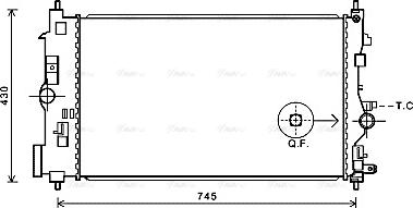 Ava Quality Cooling OLA2591 - Radiatore, Raffreddamento motore www.autoricambit.com