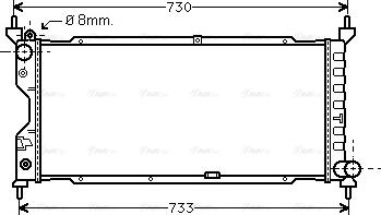 Ava Quality Cooling OLA2185 - Radiatore, Raffreddamento motore www.autoricambit.com