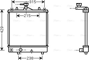 Ava Quality Cooling OLA2330 - Radiatore, Raffreddamento motore www.autoricambit.com