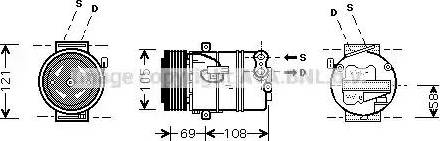 Ava Quality Cooling OLAK443 - Compressore, Climatizzatore www.autoricambit.com