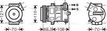 Ava Quality Cooling OLAK418 - Compressore, Climatizzatore www.autoricambit.com