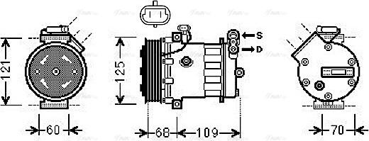 Ava Quality Cooling OLAK475 - Compressore, Climatizzatore www.autoricambit.com