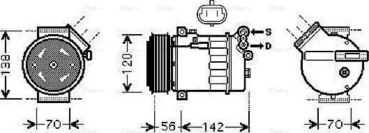 Ava Quality Cooling OLAK313 - Compressore, Climatizzatore www.autoricambit.com