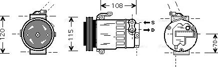 Ava Quality Cooling OLAK312 - Compressore, Climatizzatore www.autoricambit.com