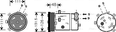 Ava Quality Cooling OLAK280 - Compressore, Climatizzatore www.autoricambit.com