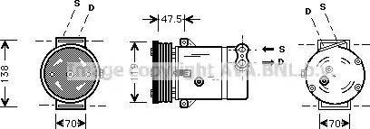 Ava Quality Cooling OLAK273 - Compressore, Climatizzatore www.autoricambit.com