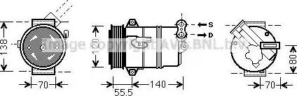 Ava Quality Cooling OL K498 - Compressore, Climatizzatore www.autoricambit.com