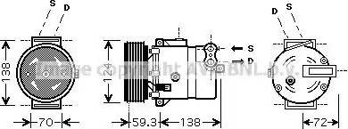 Ava Quality Cooling OL K413 - Compressore, Climatizzatore www.autoricambit.com