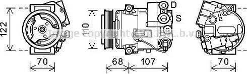 Ava Quality Cooling OLK594 - Compressore, Climatizzatore www.autoricambit.com