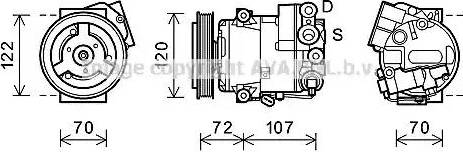 Ava Quality Cooling OLK595 - Compressore, Climatizzatore www.autoricambit.com