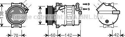 Ava Quality Cooling OLK543 - Compressore, Climatizzatore www.autoricambit.com